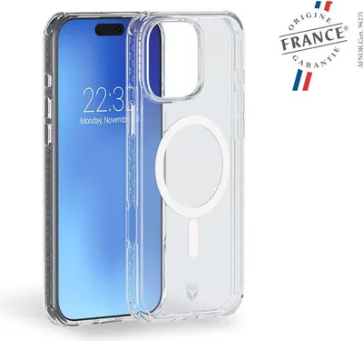 Zdjęcie produktu dla Force Case, etui MagSafe do iPhone 16 Pro Max wzmocnione OFG z systemem Tryax, przezroczyste