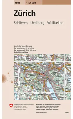 Imagen del producto de Swisstopo, escala 1:25.000, Zúrich