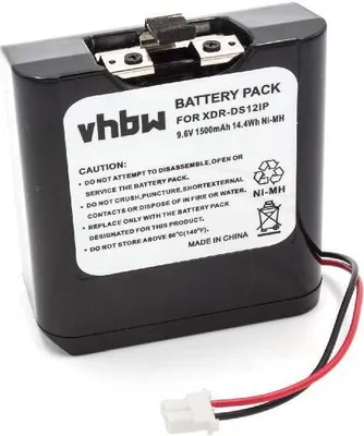 Produktbild von vhbw Akku kompatibel mit Sony RDP-V20IP, XDR-DS12iP, RDP-XF100iP Lautsprecher Boxen Speaker (1500 mAh, 9,6 V, NiMH)