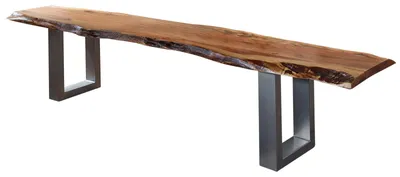 Immagine prodotto di MASSIVMOEBEL24 | FREEFORM 2 Panca in legno di acacia - laccato / noce 200x38x45