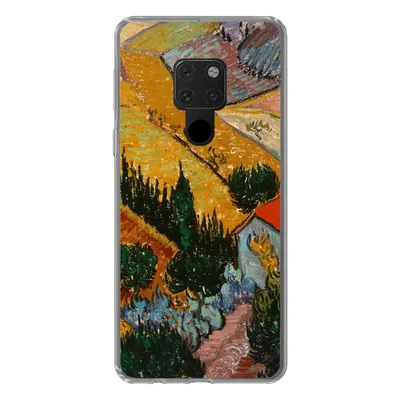 Produktbild von MuchoWow® Handyhülle Schutzhülle Hülle für Huawei P40 Lite Landschaft mit einem Haus und einem Ackerbauern - Vincent van Gogh Silikon Softcase Handy Hülle - Handy
