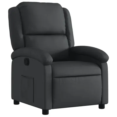 Produktbild von vidaXL Relaxsessel Schwarz Echtleder