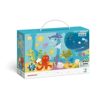 Zdjęcie produktu dla Układanka Podwodny Świat - Ocean Puzzle 80 Elementów dla Dzieci