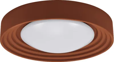Produktbild von LEDVANCE ORBIS Concrete, braune Beton-Deckenleuchte mit LED, 24.5W, 1800lm, 3000K freundliches Warmweiß, durch Klicken in 3-Stufen dimmbar, 500mm Durchmesser, IP20 Schutz, für Badezimmer geeignet