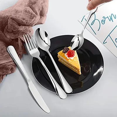 Produktbild von Famanu Besteckset 24-teilig für 6 Personen - Edelstahl, spiegelpoliert