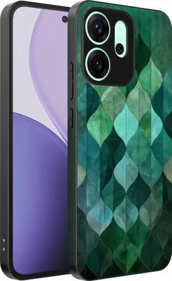 Productafbeelding van Geschikt voor:Oppo Reno 14 F telefoonhoesje met groene bladeren print - TPU achterkant hoesjeGroen bladeren design - Groen - Smartphonica