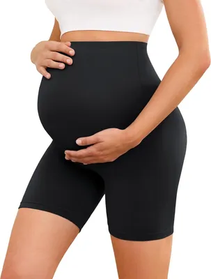 Obrázok produktu pre Krátke legíny na tehotenstvo, 13 cm, priedušné, vhodné na jogu a na každodenné nosenie