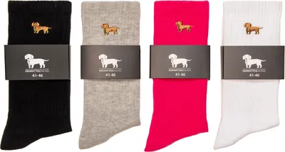 Produktbild von KRAWATTENDACKEL Sportsocken/Tennissocken - verschiedene Farben 005 Schwarz 36 - 40