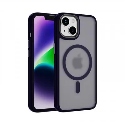Produktbild von Armor-Magnethülle für Apple iPhone Serie - Farbe: Dunkles Violett - Modellkompatibilität: Für Apple iPhone 14 - Displayglas: Ohne 9H Displayglas