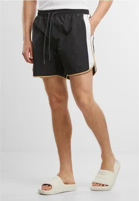 Obrázek produktu pro Pánské kraťasy Urban Classics Retro Look Swim Shorts black - M