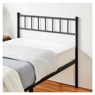 Produktbild von Metallbett mit Metallrahmen, Einzel- und Doppelbett, modernes Bettgestell mit Lattenrost für Schlafzimmer und Gästezimmer 90 x 190 cm