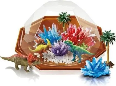Produktbild von Dinosaurier-Terrarium mit Kristallen