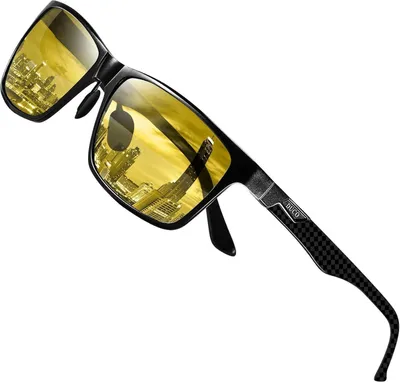 Produktbild von DUCO Nachtfahrbrille Kohlefaser Rahmen Auto Nachtbrille Anti Glanz Polarisiert 8206