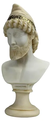 Produktbild von Büste von Odysseus, König von Ithaka, Trojanischer Kriegsheld, Marmorstatue, Skulptur