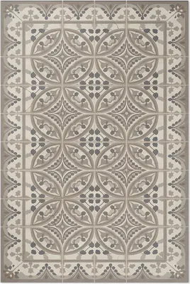 Produktbild von Geometrischer Boho – Vinyl Fußmatte – 60x90 cm – Rutschfest, Pflegeleicht & Langlebig