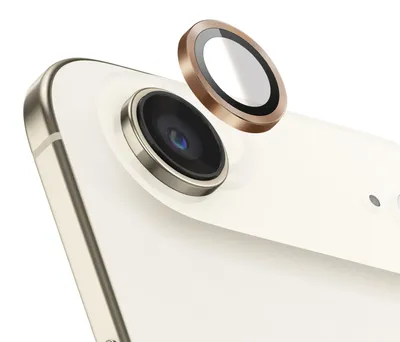 Image de Zanaé, protection pour appareil photo d'iPhone Air, en verre trempé résistant aux rayures, couleur or