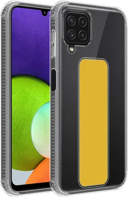 Image de Cadorabo Housse de protection pour Samsung Galaxy A22 4G / M22 / M32 4G Housse en jaune Etui TPU Silikon Case Cover Standfunktion