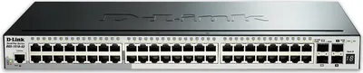 Produktbild von D-Link DGS-1510-52, Managed, L3, Gigabit Ethernet (10/100/1000), Vollduplex, Rack-Einbau