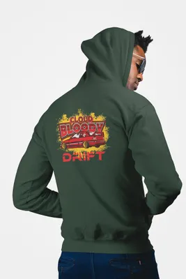 Produktbild von D&B Uni Hoodie ZIPST00215 Drift Waldgrün-Größe 2XL