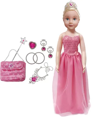 Produktbild von Wiky Laufpuppe Prinzessin 70 cm mit Schlafaugen und Zubehör