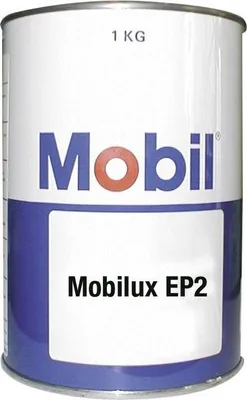A white metal can with blue and white labeling.