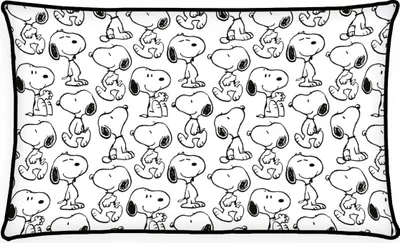 Produktbild von Herding Kissen Peanuts, 30 x 50 cm, Weiches Deko- und Kuschelkissen, 100% Polyester, Soft Velboa