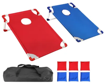 Zdjęcie produktu dla Zestaw do gry w cornhole, idealny do użytku wewnątrz i na zewnątrz