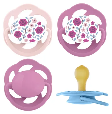 Produktbild von nip Schnuller 6+ Monate 4er Pack Kirschform Latex, stillfreundlich, Babyartikel