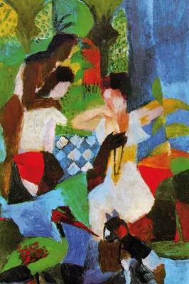 Produktbild von August Macke Kunstdruck Bild - Türkischer Schmuckhändler, 1914 (120 x 80 cm)