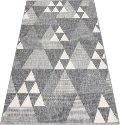 Produktbild von Teppich SPRING 20409332 Dreiecke, geschlungen - grau  Grau 160x230 cm
