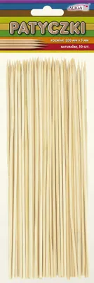 Produktbild von Aliga Holzstäbchen für Bastelarbeiten 50 Stück 20cm