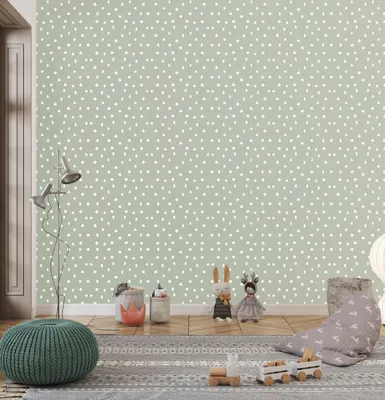 Zdjęcie produktu dla DECO WALLS Fototapete Kinderzimmer Fliegenschnäpper auf grünem Hintergrund - Außergewöhnliche Haltbarkeit XXL 197x296 cm