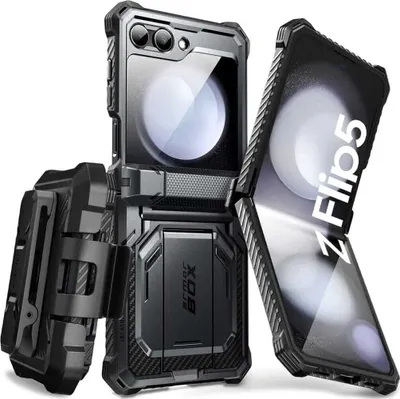 Produktbild von Supcase Iblsn Armorbox Galaxy Z Flip 5 Schwarz