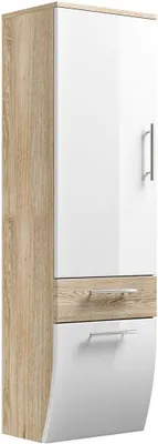 Produktbild von Posseik Hochschrank, sonoma-eiche-weiß, 40 cm