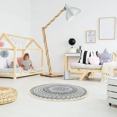 Immagine prodotto di Tappeto morbido rotondo da 90 cm