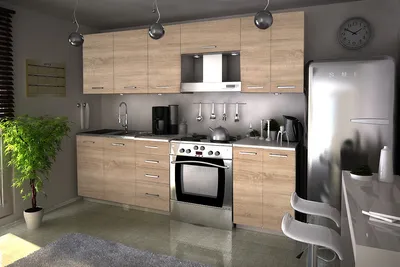Obrázek produktu pro Kuchyňská linka ELENA 240x180 - Dub sonoma