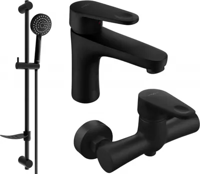 Produktbild von Mexen Kama DF75 Brausegarnitur, Schwarz - 72504DF75-70