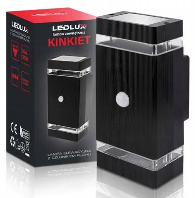 Obrázek produktu pro LEDLUX Venkovní nástěnné svítidlo s pohybovým senzorem