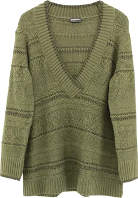 Produktbild von 26862 Samoon, ,  Damen Pullover, Grobstrick, olive, 48