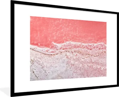 Produktbild von MuchoWow® MuchoWow® Gerahmtes Poster Salzsee Australien 90x60 cm - Poster mit zchwarzem Bilderrahmen - Wanddekoration - Fotos