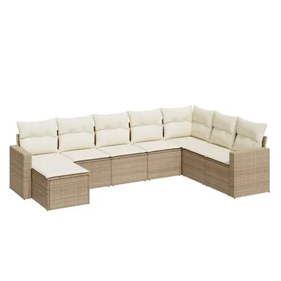 Zdjęcie produktu dla VidaXL 3251695, Kremowy, Rotang, Stal, 110 kg, Dorośli i dzieci, 550 mm, 550 mm