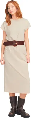 Produktbild von Jack & Jones Astrid Boxy Jjxx Kurzarm Midi-kleid Beige L Damen Beige L