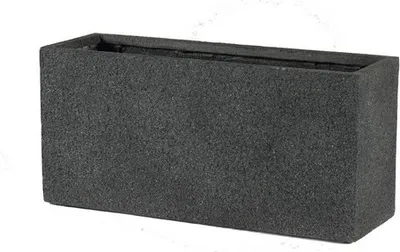Produktbild von Blumenkasten Passion for Pottery Atlanta Fibreclay 74,5 x 25 x 35 cm schwarz