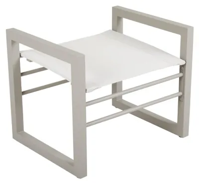 Ein Gartenmöbel.Stühle_Sessel im Maß 56 x 48 x 45 aus Aluminium. Farbe Weiß, Beige