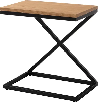 Produktbild von home24 Beistelltisch - Eiche / Schwarz