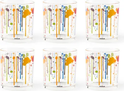 Immagine prodotto di Set di 6 bicchieri da acqua Excelsa per sgocciolare 25 cl colorati