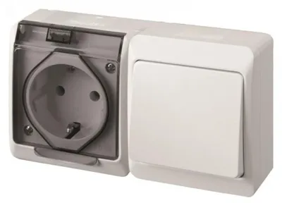 Obrázek produktu pro Famatel 5126 Tt Vodotěsný základní vypínač 16a 250v White White One Size