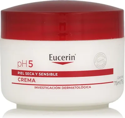 Obrázek produktu pro Eucerin pH5 Cream, Krémová, Hydratující, Osvěžující, Univerzální, 75 ml, Dávkovač, 1 kusů