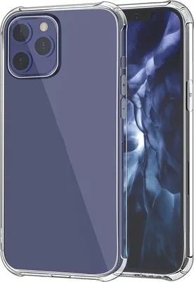 Produktbild von Mobigear Schutzhülle, transparent, für iPhone 12 Pro Max. Flexible TPU-Hülle, stoßfest