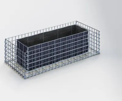 Obrázek produktu pro Obdélníkové vyvýšené lůžko 120 cm x 30 cm x 50 cm (D x V x H), velikost ok 5 x 5 cm, tloušťka stěny 10 cm